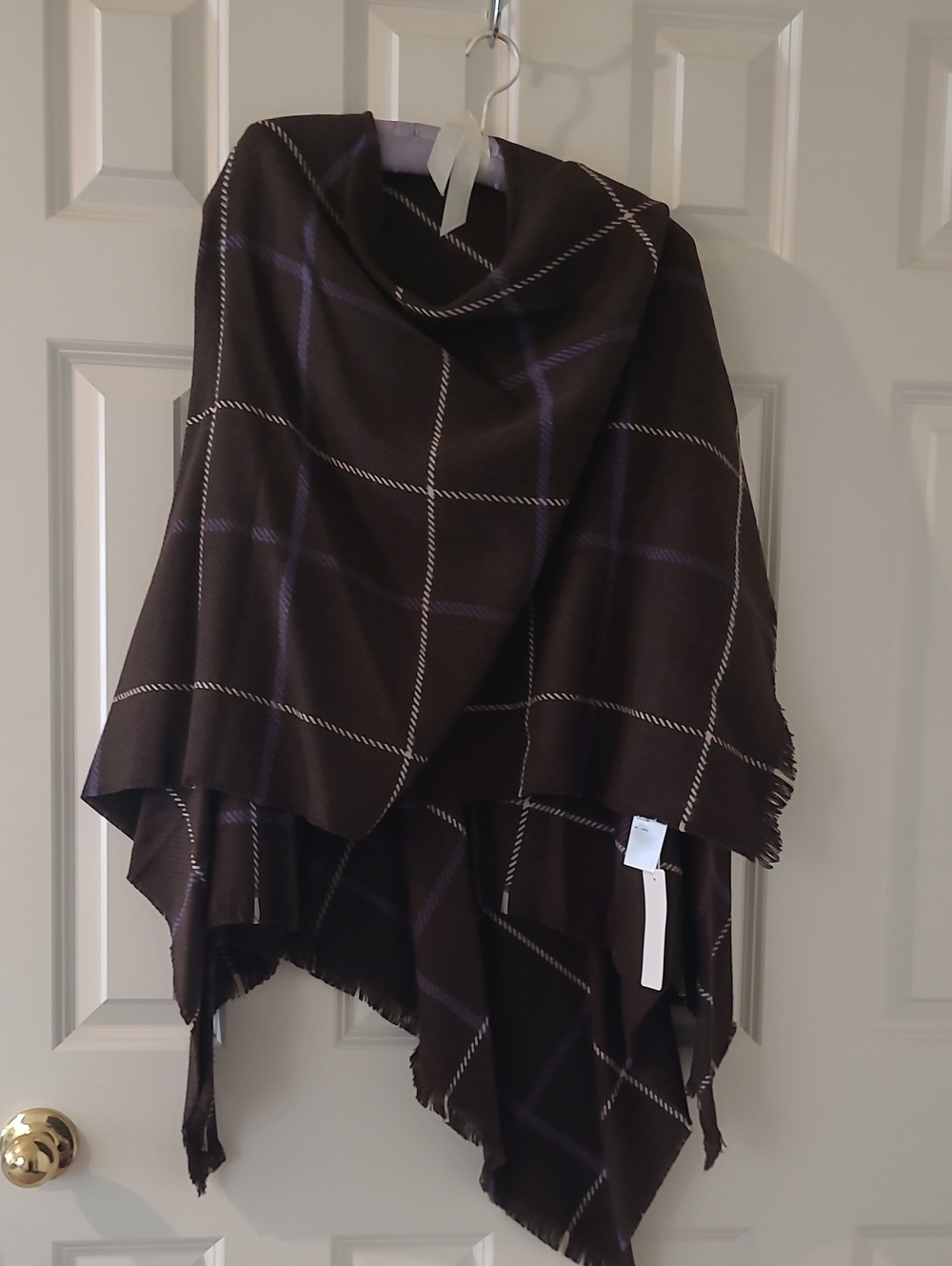 Uniqlo 2WAY Stole - Dark Brown